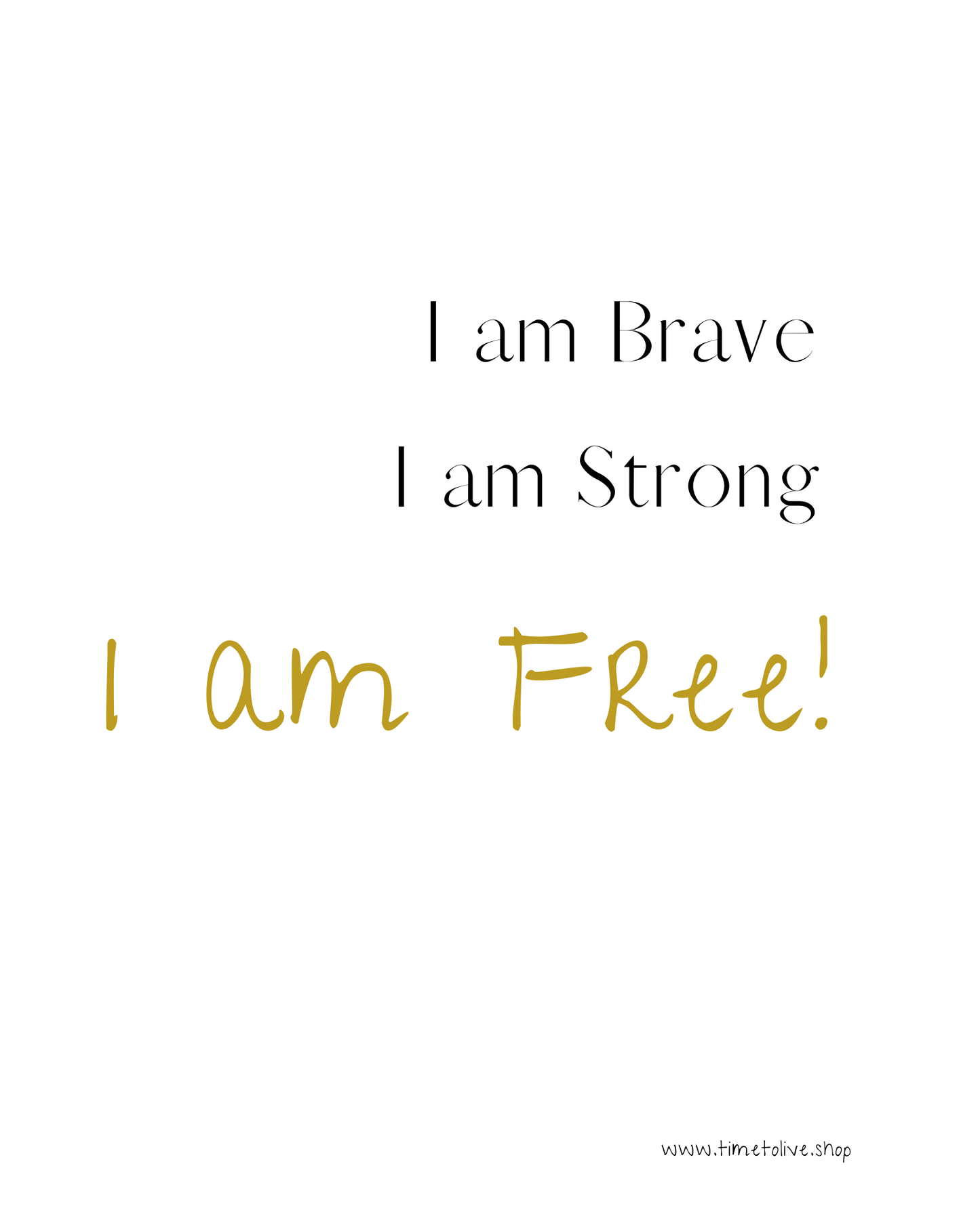 BraveStrongFree Printable Download