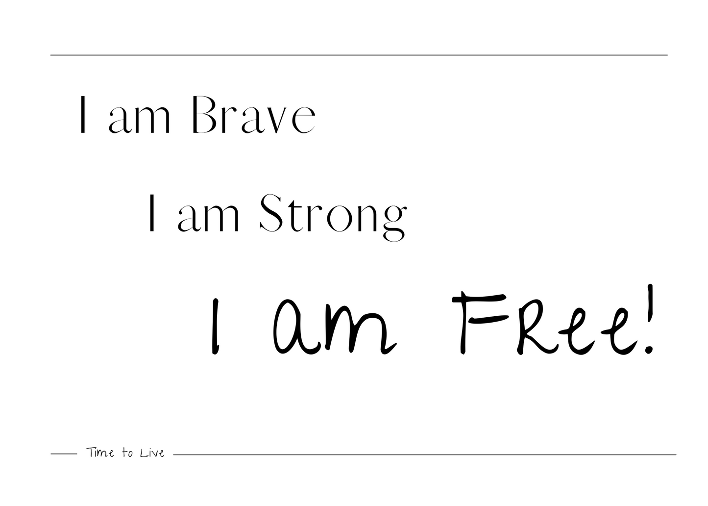 BraveStrongFree Printable Download